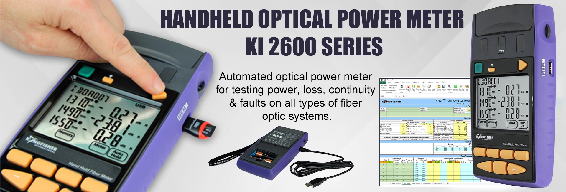 KI 2600 Handheld Optical Power Meter 